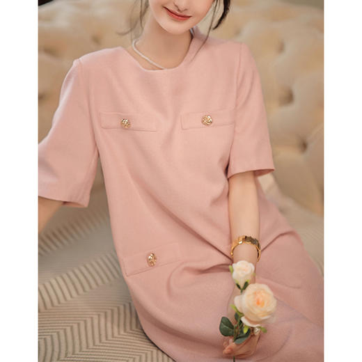 裁缝学苑AX64复古小香风小众设计圆领直筒连衣裙纸样裙子打版裁剪 商品图2