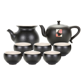 【清仓特惠5折，仅2套，无货退款】陆宝禅风刺绣茶礼茶组陶瓷泡茶具一壶六杯茶海杯子功夫茶组套装
