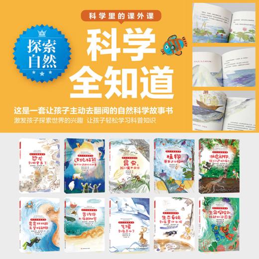 科学全知道全10册 探索自然系列 小学生科普百科图书 二三四五年级小学生课外阅读6-12岁孩子世界自然故事百科书少儿百科图书 商品图2
