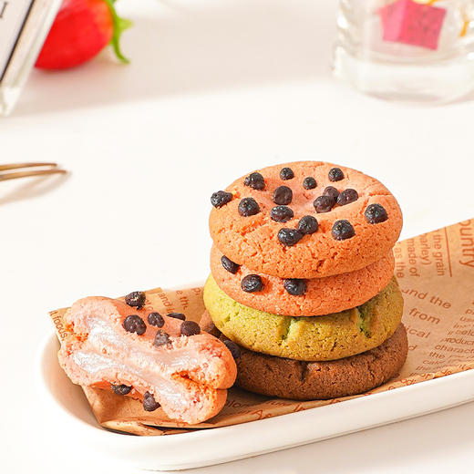 【韩式糕点！元气打糕】休闲小零食，软糯有嚼劲，Q弹拉丝，甜而不腻，真菜实料，抹茶味可可豆夹心软曲奇麻薯早餐解馋零食品糯糯夏日中式好物健康特价清仓 商品图4