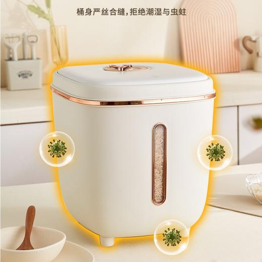 「三款配色！颜值派」米桶家用新款大容量密封防虫防潮计时米桶箱厨房用品五谷杂粮面粉米缸收纳整理 商品图2