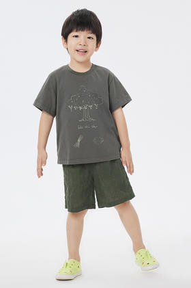 jnby   23年夏款  亚麻柔软短裤  1N6E12070