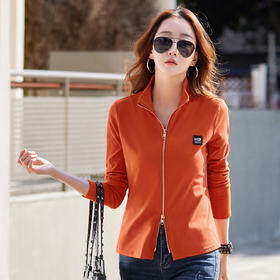 雀说~长袖简约外穿T恤女打底衫春夏新款修身显瘦纯色82302