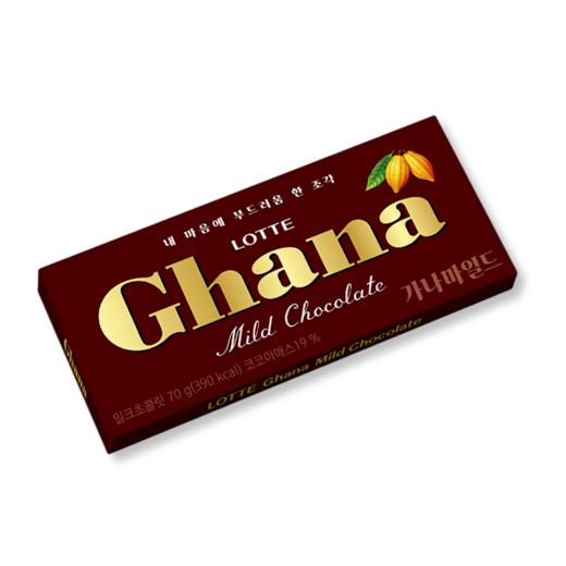 乐天 加纳淡巧克力70g   商品图0