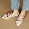 ZHR优雅浅口单鞋2023新款洋气平底单鞋一脚蹬懒人鞋上班族通勤 商品缩略图7