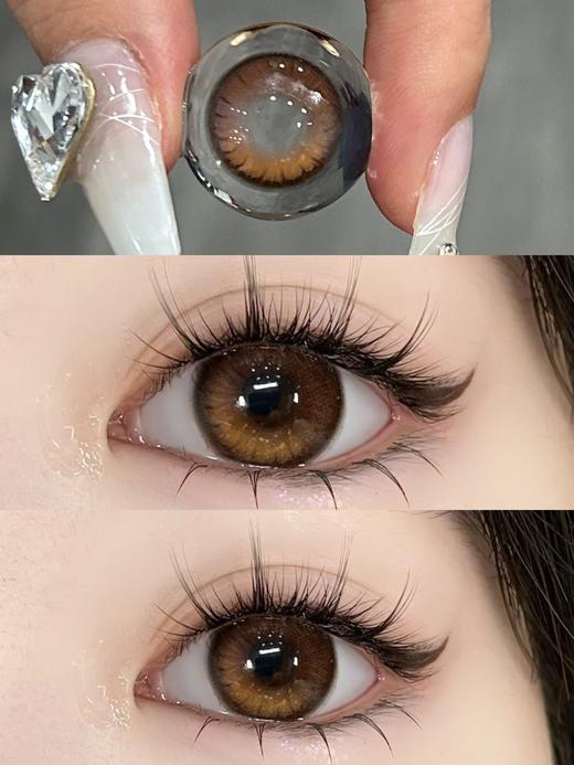 【中直径】Monicar mor-暗夜赤豆-14.2mm【年抛 0-800度 无525/575 】 商品图4