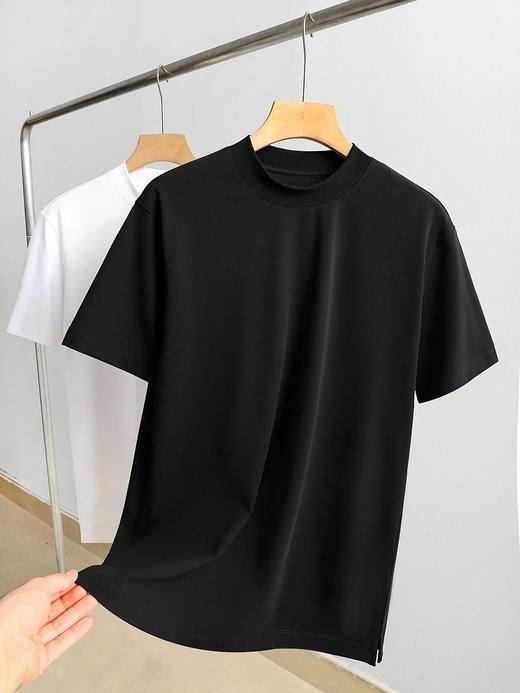 【eve-2326】夏日男子羔端气质烟囱领简约短袖T恤！！ 商品图2