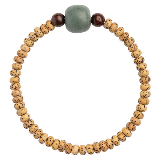 <有书独家>「星月菩提」原生态星月菩提手串 女天然绿菩提根细手链清新甜美复古风时尚饰品 商品图4