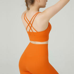 【买一赠一】2025luulu新品交叉美背裸感瑜伽背心Bra运动健身内衣跑步减震lulu运动文胸