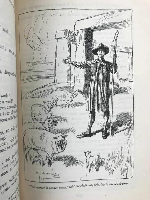 1896年 乔治·博罗《拉文格罗》 埃德蒙·苏利文45幅插图 真皮精装32开 商品图10