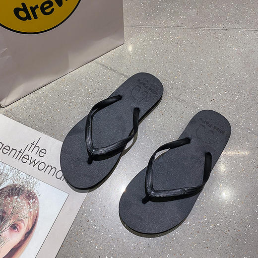 【捡漏价29.9/3双】ins潮酷人字拖女 马卡龙纯色色系 夏季外穿时尚百搭 耐磨防滑 夹脚沙滩拖鞋 防滑浴室 网红纯色凉拖 商品图14