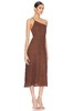 FAITHFULL THE BRAND - SOKO MIDI DRESS-CHOCOLATE - 女装 - 连身裙 - 巧克力色 商品缩略图1