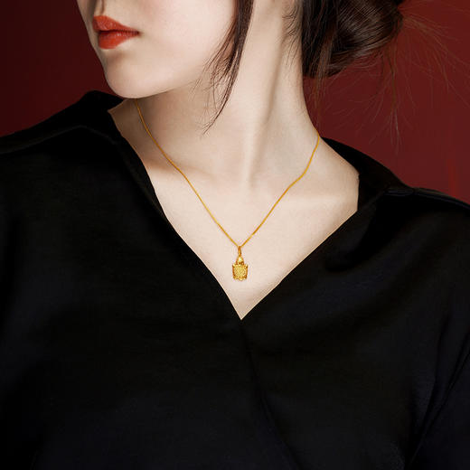 宫匠造办 皇家小小 金钱龟黄金吊坠 商品图5