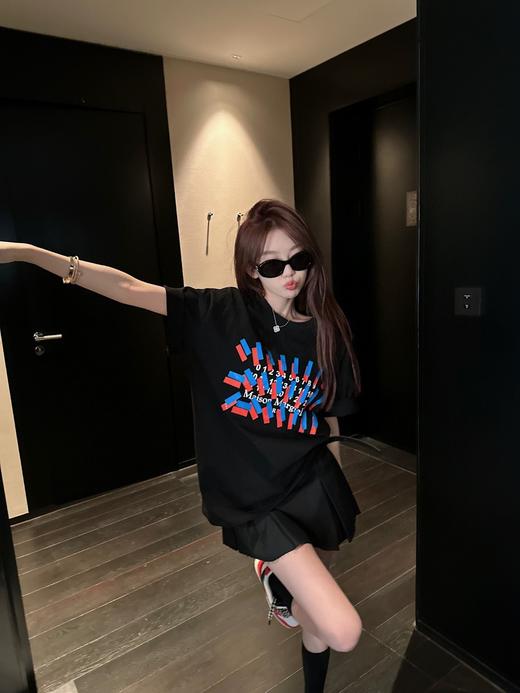 清仓不退换！现货！MM6 MaisonMargiela胶带数字印花圆领男女夏季短袖T恤 商品图4