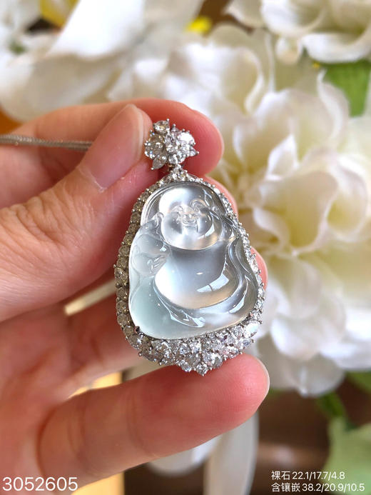 3052605，玻璃佛公吊坠  具体价格微信咨询 商品图2
