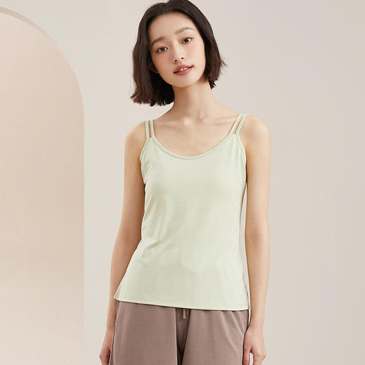 【爆款润肤冰爽衣，可外穿的家居服】奥薇姿2023夏新款女士可外穿双肩吊带润肤冰爽内搭带胸垫背心 商品图7