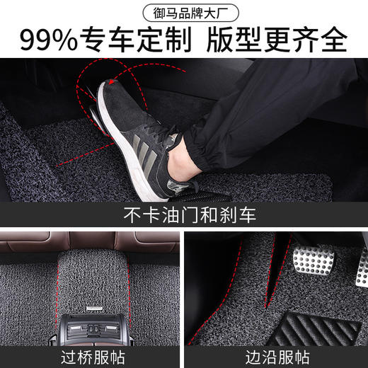 御马汽车丝圈脚垫适用 三菱欧蓝德脚垫 帕杰罗劲畅 格蓝迪脚垫 商品图3