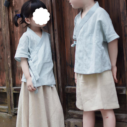 裁缝学苑 T22男女童汉服1:1实物服装纸样 剪裁图纸 牛皮纸 商品图2