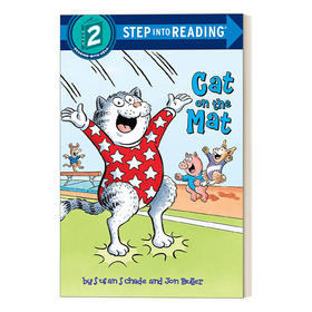 英文原版 Step into Reading 2 - Cat on the Mat 垫子上的猫 兰登分级阅读2 英文版 进口英语原版书籍