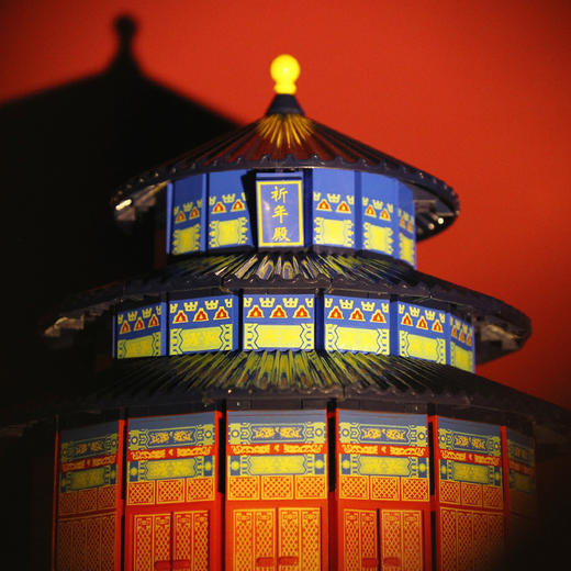 【儿童节】万格中国古风建筑物北京天坛祈年殿立体模型天安门高难度拼插小颗粒积木 商品图3