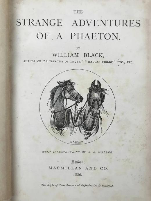 1886年 威廉·布莱克《马车奇异之旅》 英国艺术家塞缪尔·埃德蒙·沃勒13幅插图 漆布精装32开 商品图4