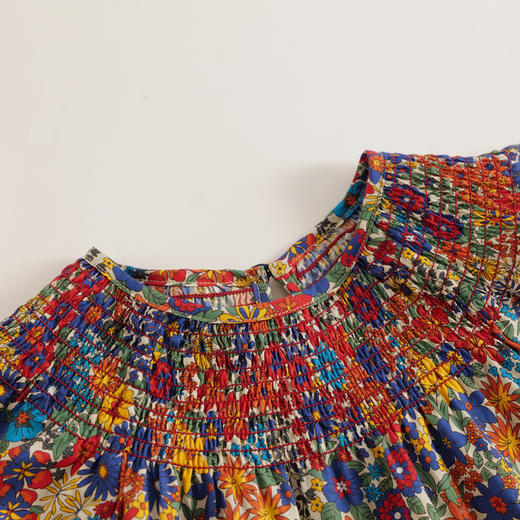 【马克珍妮 芦芙】夏装新款 女童盛夏花园纯棉连衣裙230032 商品图3