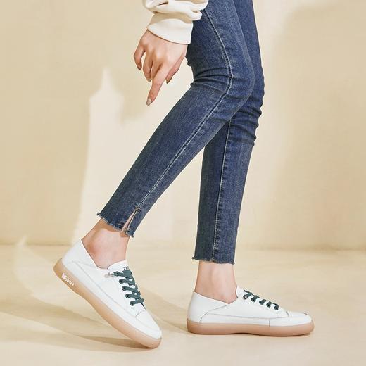 ZHR小白鞋女2023新款果冻底女鞋平底百搭透气休闲百搭软底运动鞋 商品图4