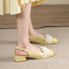 品质好货 | Safiya/索菲娅2023新款夏季女鞋羊剖层革一字扣凉鞋女鞋 商品缩略图0
