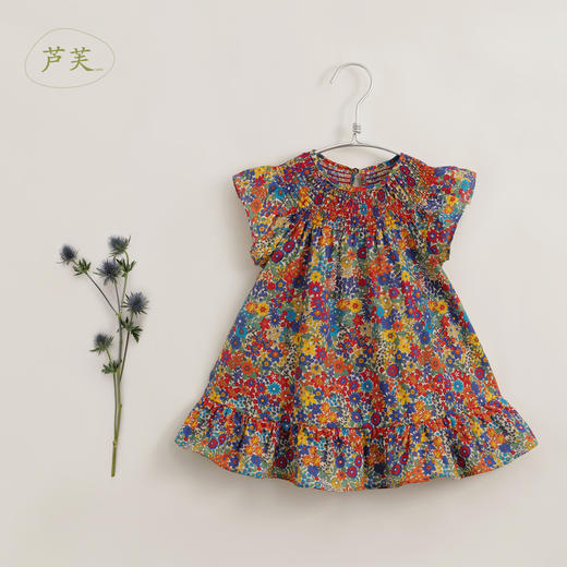 【马克珍妮 芦芙】夏装新款 女童盛夏花园纯棉连衣裙230032 商品图1