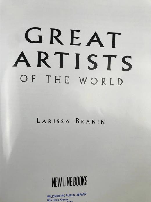 世界伟大艺术家们 100余幅彩色插图 精装大16开 商品图3