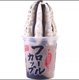 林一二制果条纹杯装冰激淋170g