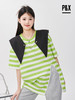 P&X设计师女装 针织短款T恤宽松短袖 823202880B 绿色 商品缩略图1