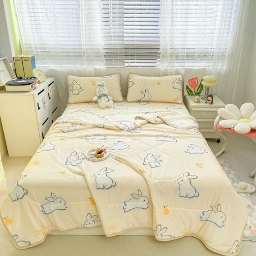 【夏日必备！乳胶凉席三件套】加厚乳胶凉席三件套  无甲醛、无荧光剂、无致癌芳香胺 凉感冰丝面料 夏季凉席可水洗 冰丝凉席家用空调席软席子-QQ 商品图2