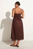 FAITHFULL THE BRAND - NOLIE MIDI DRESS-CHOCOLATE - 女装 - 连身裙 - 巧克力色 商品缩略图11