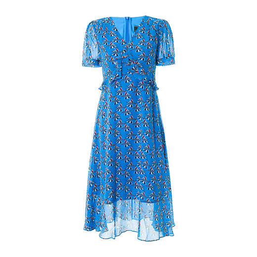 EITIE爱特爱夏季新款印花V领时尚优雅连衣裙6607345 商品图5