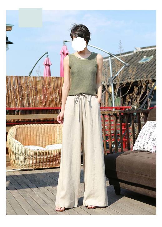 裁缝学苑 AW63休闲阔腿裤女裤1:1实物服装纸样剪裁图纸牛皮纸样 商品图0