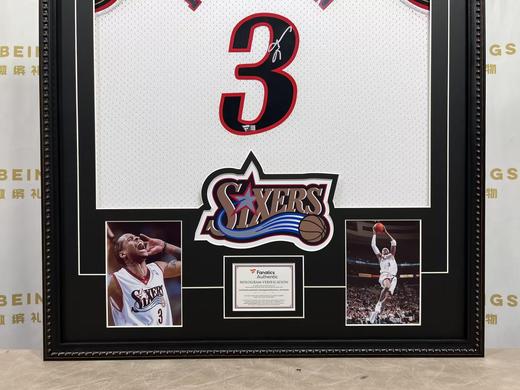 收藏系列 艾弗森 76人队3号白色球迷版 亲笔签名球衣 商品图2