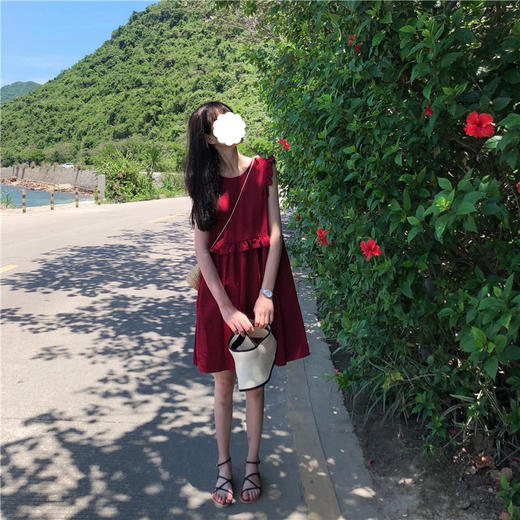 裁缝学苑 AW56无袖连衣裙A字裙1:1实物服装纸样剪裁图纸牛皮纸样 商品图9