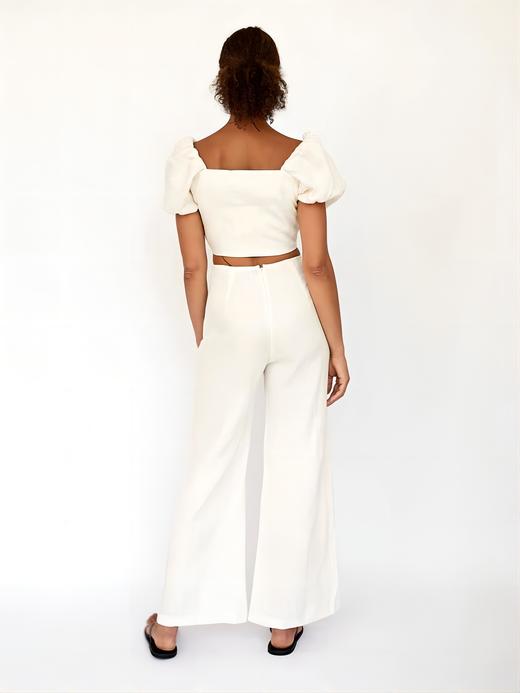 FAITHFULL THE BRAND - OTTAVIO PANTS-EGGSHELL - 女装 - 长裤 - 蛋皮色 商品图2