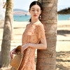 佐尔美夏季新款 清新甜美100%桑蚕丝真丝小碎花连衣裙女E32LS51 商品缩略图1