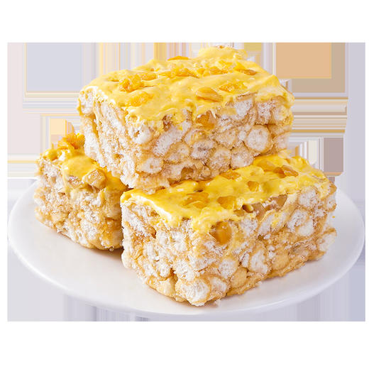 【越吃越上瘾！榴芒奶盖沙琪玛】果肉粒粒可见，有榴莲果肉芒果果肉，一口鲜香，馅料满满，榴莲芒果双拼水果粒牛乳萨其马早餐糕点心零食健康 商品图4