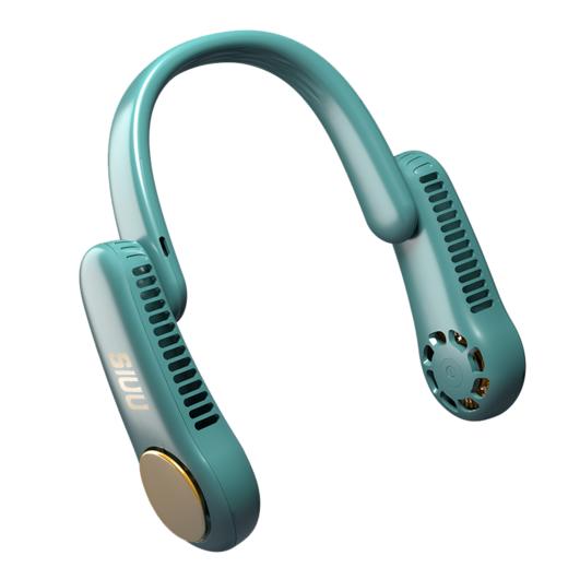 【团购展示】西佑SIUU挂脖风扇（莫兰迪绿）可折叠台用USB充电挂脖F4 商品图0