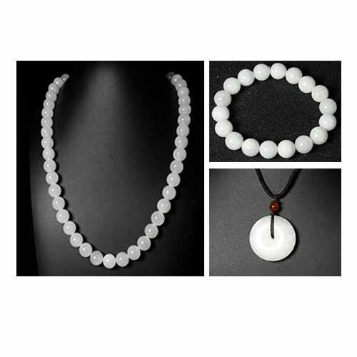 羊脂白和田玉项链 商品图1