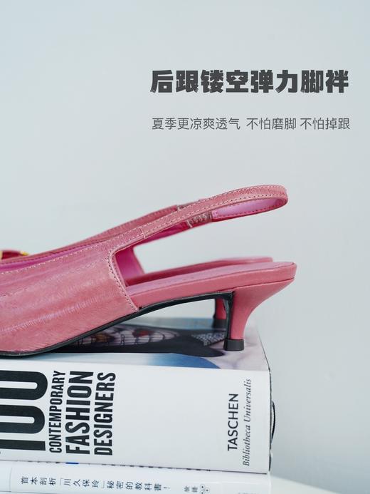 花花团醉重奢篙端单鞋【深海丝绸——鳗鱼皮4cm高跟鞋】光泽篙级 含天ran油脂 越穿越亮、越穿越舒服 不易刮伤 比一般皮革更耐用坚固 显瘦优雅鞋型 经典百搭 脚袢有弹力包容脚型！（花花团宠粉福利） 商品图11