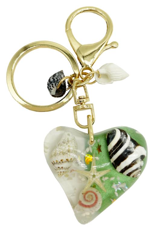 琥珀海螺挂件·爱心 商品图1