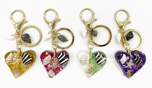 琥珀海螺挂件·爱心 商品图0