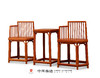 红桥红  家具严选  缅甸花梨（大果紫檀）【六方形梳背椅三件套】 商品缩略图1