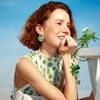 ZEGL设计师盛夏甜果系列绿色爱心耳环女复古轻奢高级感耳钉耳饰品 商品缩略图3