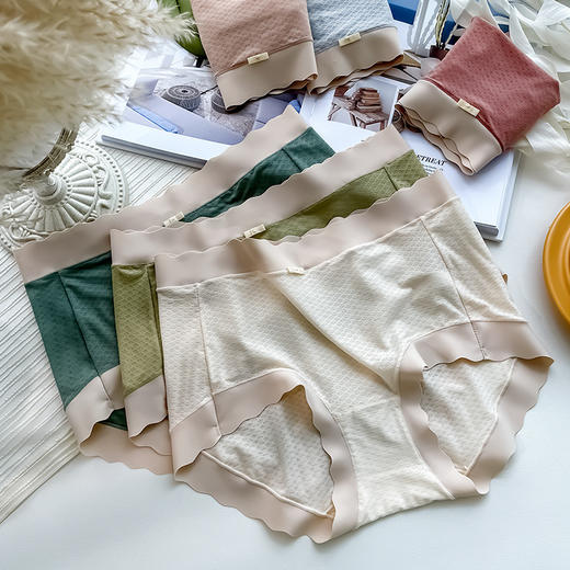 2条装【柔滑细软，轻感觉零束缚】莫代尔泡泡日系少女款内裤女士无痕透气纯棉抗jun裆均码大码三角裤爆款 商品图2