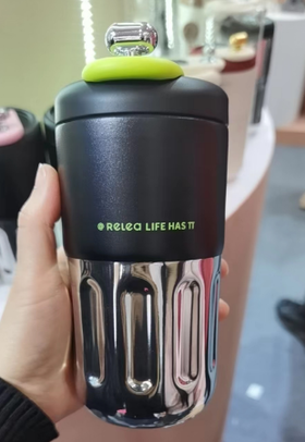 显温咖啡保温杯-黑曜抹茶